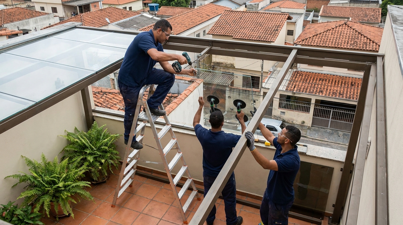 Cobertura de Vidro em Franca‑SP